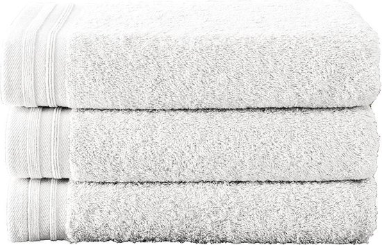 De Witte Lietaer Handdoeken Imagine White 50 x 100 cm - 3 stuks - Katoen