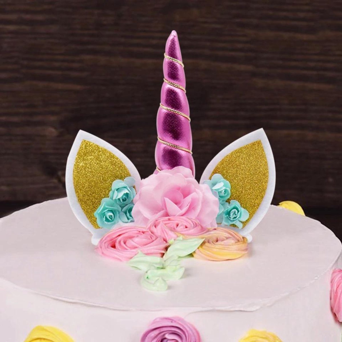 CakeDeco Taarttopper Eenhoorn Set -10st