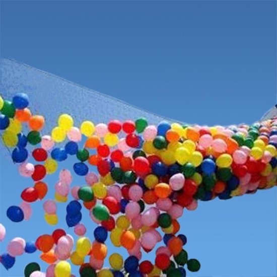 Ballon drop net voor 1000 ballonnen