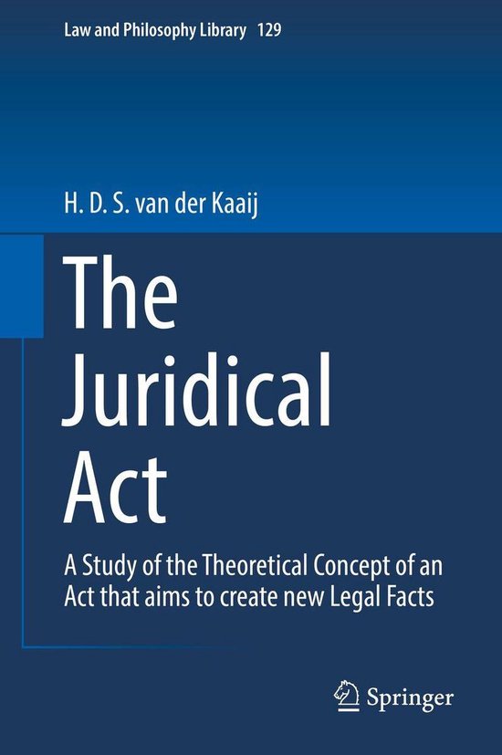 Law and Philosophy Library 129 - The Juridical Act - cover