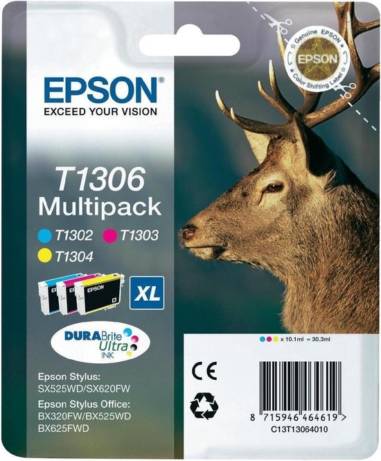Epson - C13T13064010 - T1306XL - Inktcartridge MultiPack