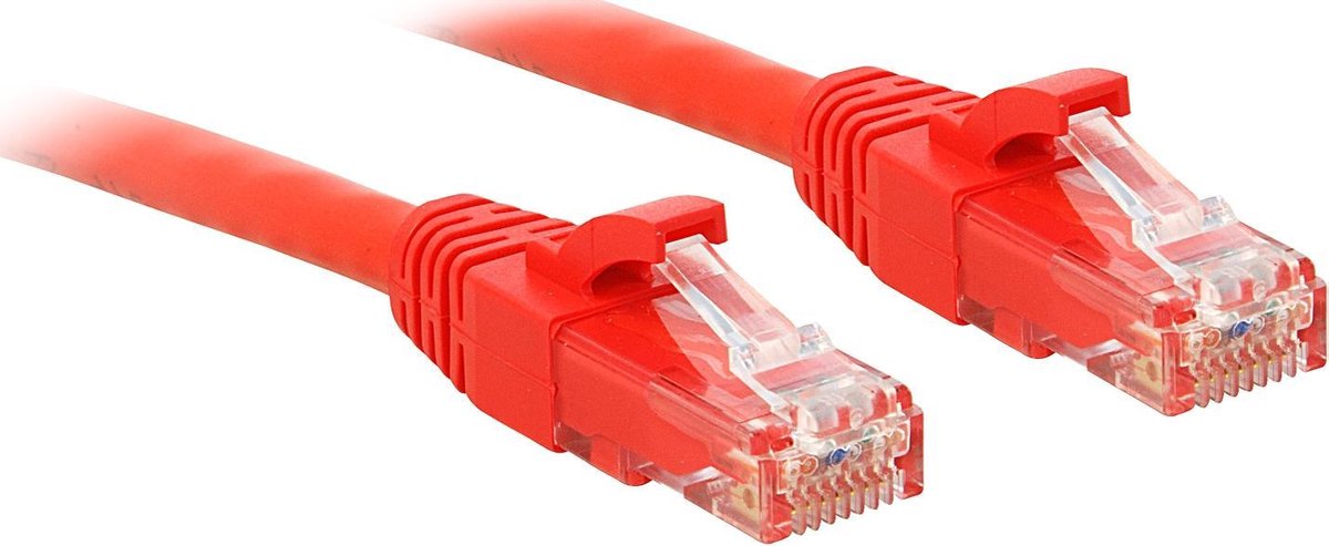 Lindy 48036 netwerkkabel 7,5 m Cat6 U/UTP (UTP) Rood
