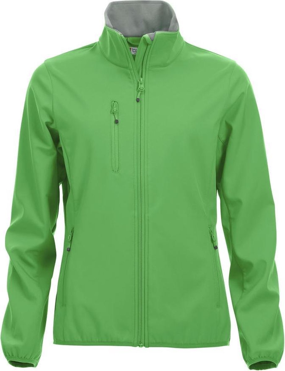 Clique Basic Softshell Jas Dames Appelgroen maat S