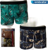 Embrator 2-pack Boxer kleuren mix leaves maat L