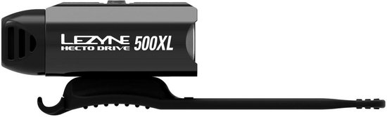 Lezyne Hecto Drive 500XL - Oplaadbare LED fietslamp - 8 standen - tot 500 Lumen - Accu tot 20 uur - Waterdicht - Zwart - Lezyne