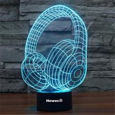 Hewec® Optische 3D illusie lamp Koptelefoon