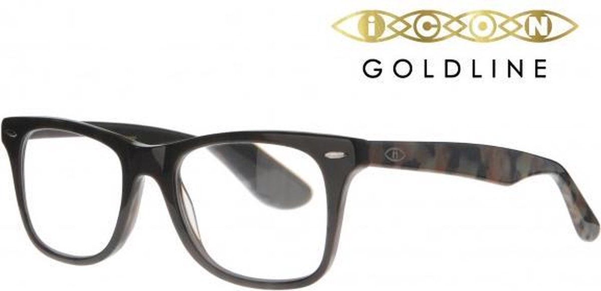 Icon Eyewear VCA806 WF Goldline Leesbril +2.00 - Bruin - camouflage