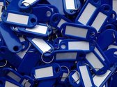 Sleutellabels - Sleutellabel - Sleutelhangers - Sleutelhanger - Donker Blauw - 100 Stuks