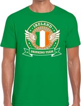 Groen Ireland drinking team t-shirt heren L