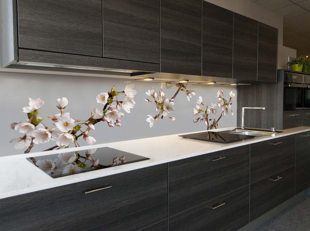 Keuken achterwand-Japanse kers bloesem- 400 x 70 cm
