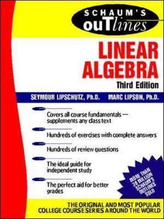 Schaum's Outline of Linear Algebra - cover