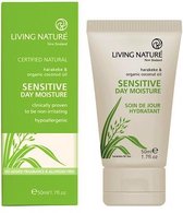 Living Nature Day Cream For Sensitive Skin 100% Natural Skin Care Not Tested On Animals Bdih Certified | Vegan