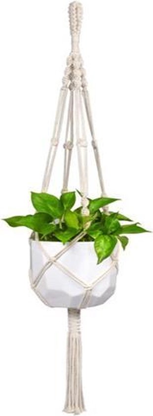 Simplifii – Trendy Macrame Plantenhanger – koord plant – Bloempot ophangen –... | bol.com