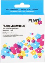 FLWR - Inktcartridge / LC-3219XL / Magenta - Geschikt voor Brother