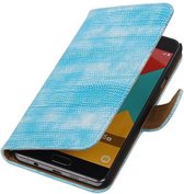 Hagedis Bookstyle Hoes - Wallet Case Telefoonhoesje - Geschikt voor Samsung Galaxy A5 (2016) A510F Turquoise
