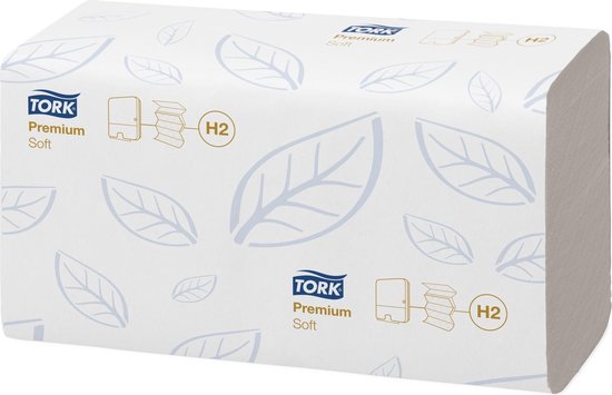 Papieren handdoek Tork H2 multifold Premium kwaliteit 2 laags wit 100288 |  bol.com