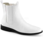 S | TROOPER-12 | 1 Flat Heel Pointed Toe Men's Pull-on Chelsea Boot