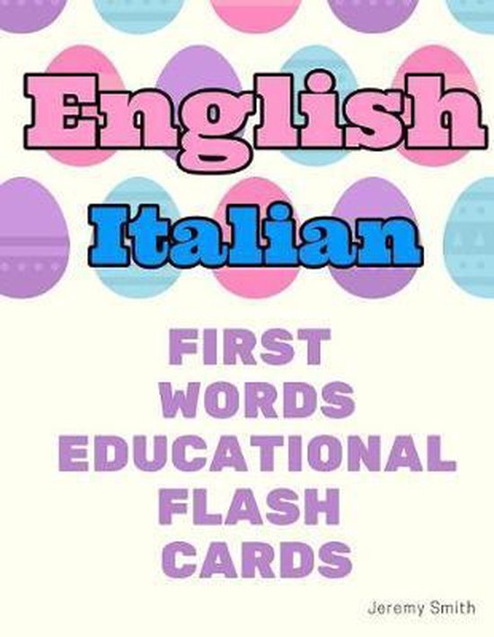 English Italian First Words Educational Flash Cards - cover