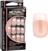 Royal 24 Glue-On Nail Tips - French Manicure (met nagellijm)
