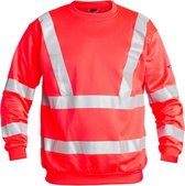 F. Engel 8011-228 EN 20471 Sweatshirt Rood maat XXL