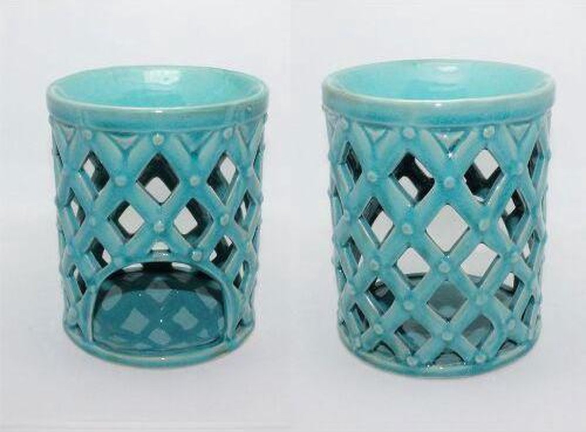 Green Tree Turqoise Ceramic Aromaburner (1 stuk)