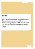Die Fremdfinanzierung mittelstandischer Unternehmen unter besonderer Berucksichtigung der KWG-Novelle und der Beschlusse des Baseler Ausschusses (BIZ)