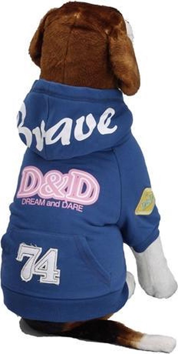 D&d dog jas bravedog kobalt blauw