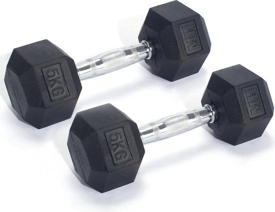 rubber dumbbell weight set