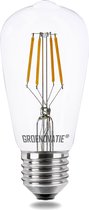 Groenovatie LED Filament Rustikalamp - 4W - E27 Fitting - 134x64 mm - Dimbaar - Extra Warm Wit