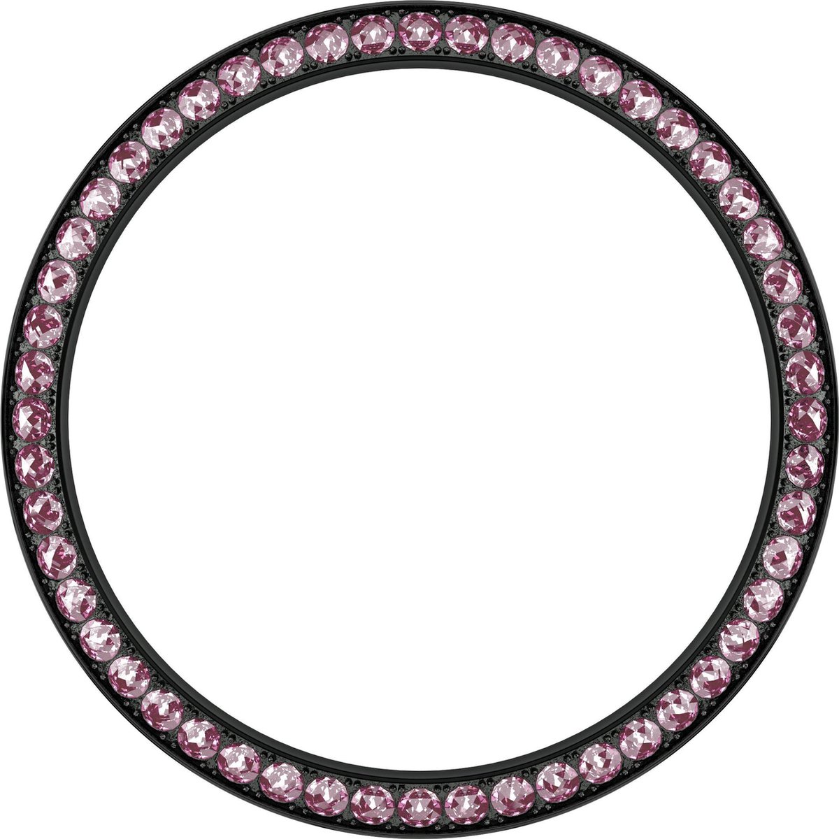Marc Coblen 42 mm black bezel - pink stones