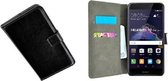 Zwart Wallet Bookcase P Telefoonhoesje voor Huawei P8 Lite 2017