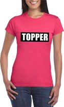 T-shirt Topper roze voor dames XL