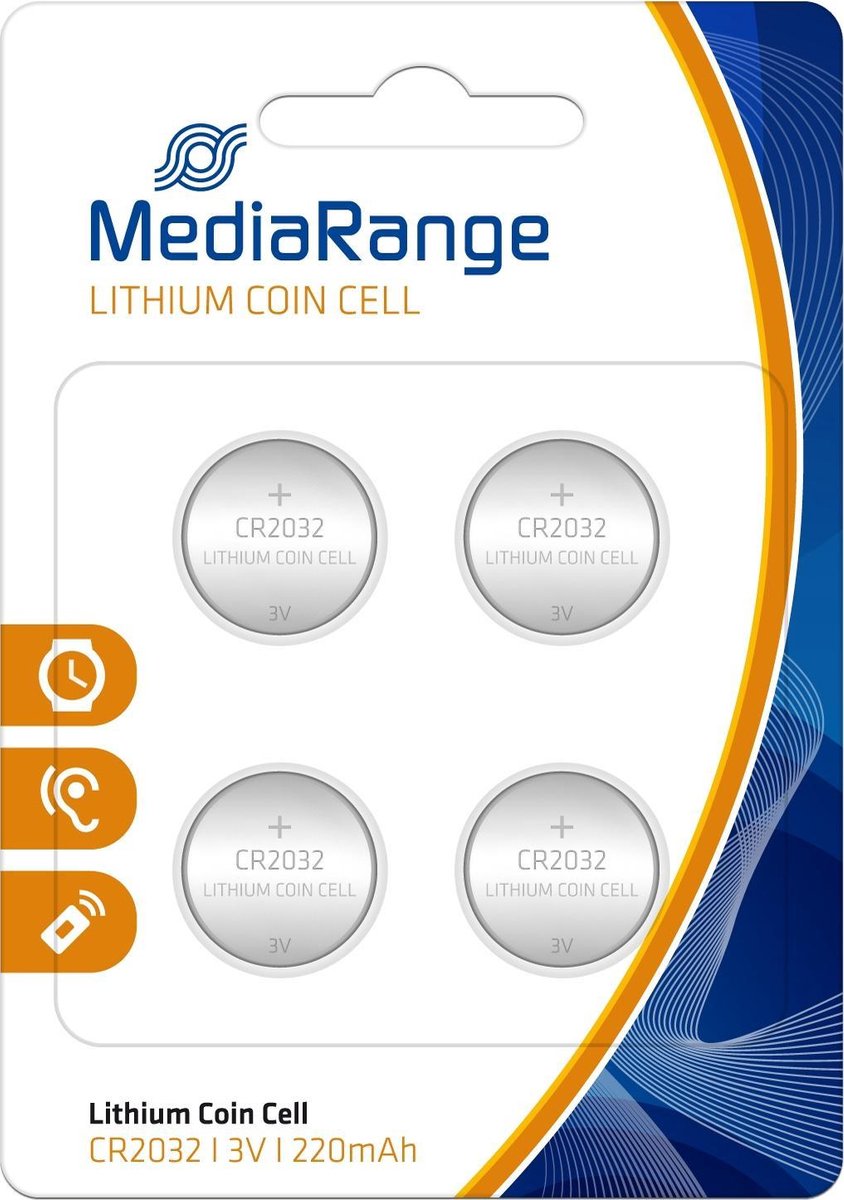 MediaRange MRBAT132 Lithium 3V, CR2032, niet-oplaadbare batterij