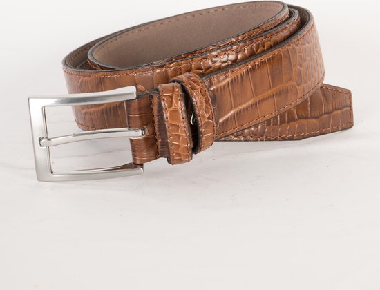 3.5 CM KROKO RIEM 0006-4 HAZELNOOT MAAT 105