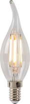 Lucide LED BULB - Filament lamp - Ø 3,5 cm - LED Dimb. - E14 - 1x4W 2700K - Transparant