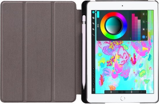 toeter Wederzijds mug Shop4 - iPad 9.7 (2018) Hoes - Smart Book Case met Pencil Houder Rood |  bol.com