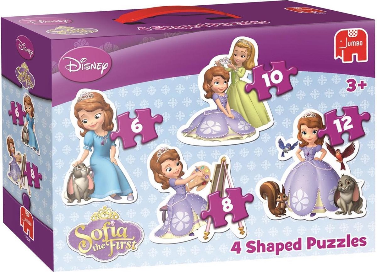 Jumbo Disney Sofia het Prinsesje 4 In 1 - Puzzel - 6,8,10 en 12 stukjes ...
