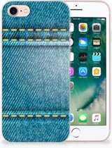 Coque Téléphone pour iPhone SE (2020) | 7/8 TPU Bumper Silicone Étui Housse Jeans