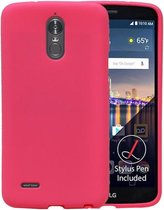 BestCases.nl Roze Zand TPU back case cover hoesje voor LG Stylus 3 / K10 Pro