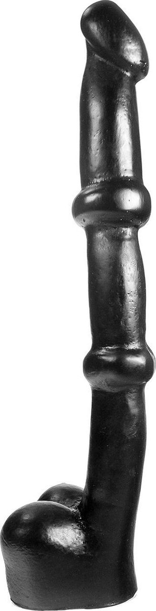 Dark Crystal XXL Dildo 34 x 5,2 cm - zwart
