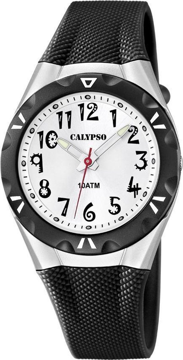 Calypso K6064-2 Kinderhorloge - Polshorloge - Kunststof - Zwart - Ø 34mm