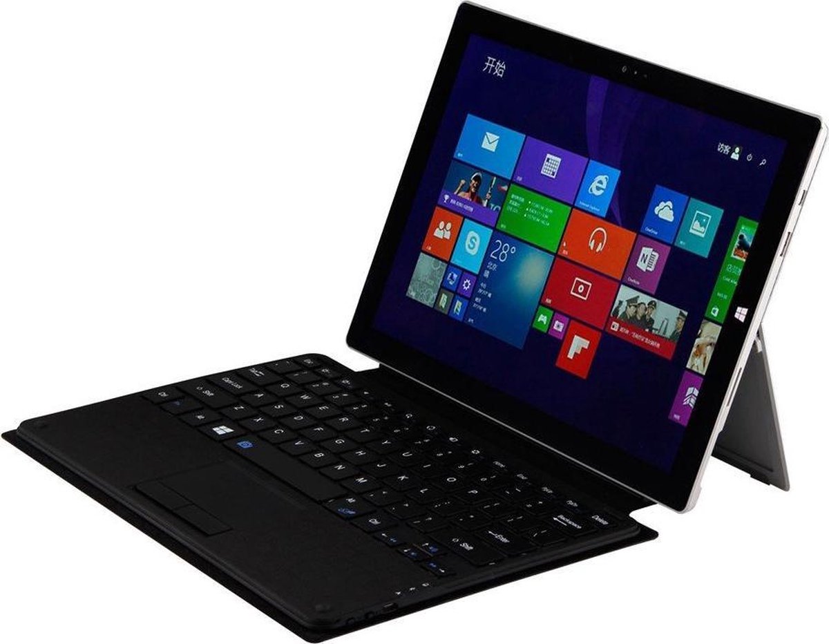 auteur onderwijzen Siësta Shop4 - Microsoft Surface Pro 3/4/5/6/7 Toetsenbord Hoes - Bluetooth  Keyboard Cover Zwart | bol.com