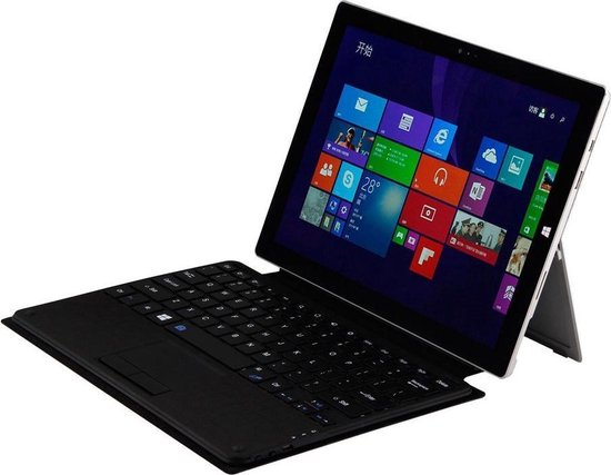 Shop4 - Microsoft Surface Pro 3/4/5/6/7 Toetsenbord Hoes - Bluetooth  Keyboard Cover Zwart | bol.com