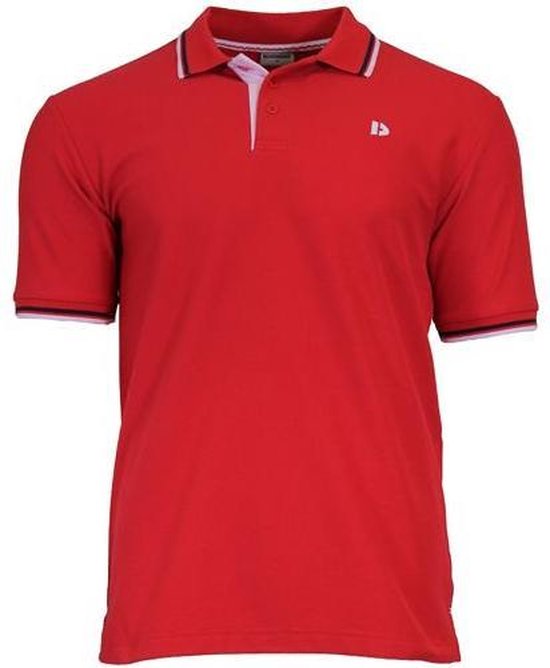 Donnay Polo Tipped - Sportpolo - Heren - Maat M - Rood