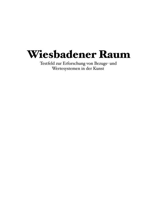 Wiesbadener Raum - cover