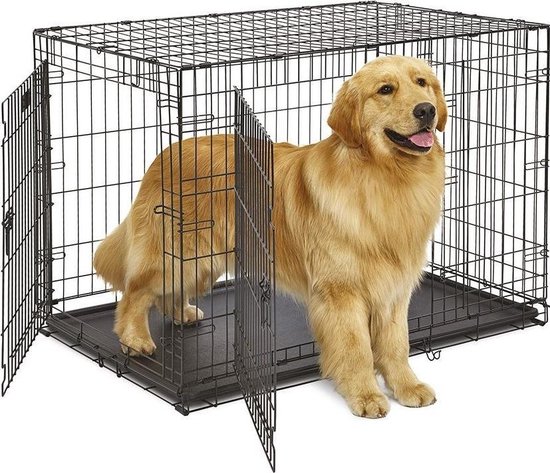 hondenbench Dog-Inn 108,5 x 72,7 cm staal zwart