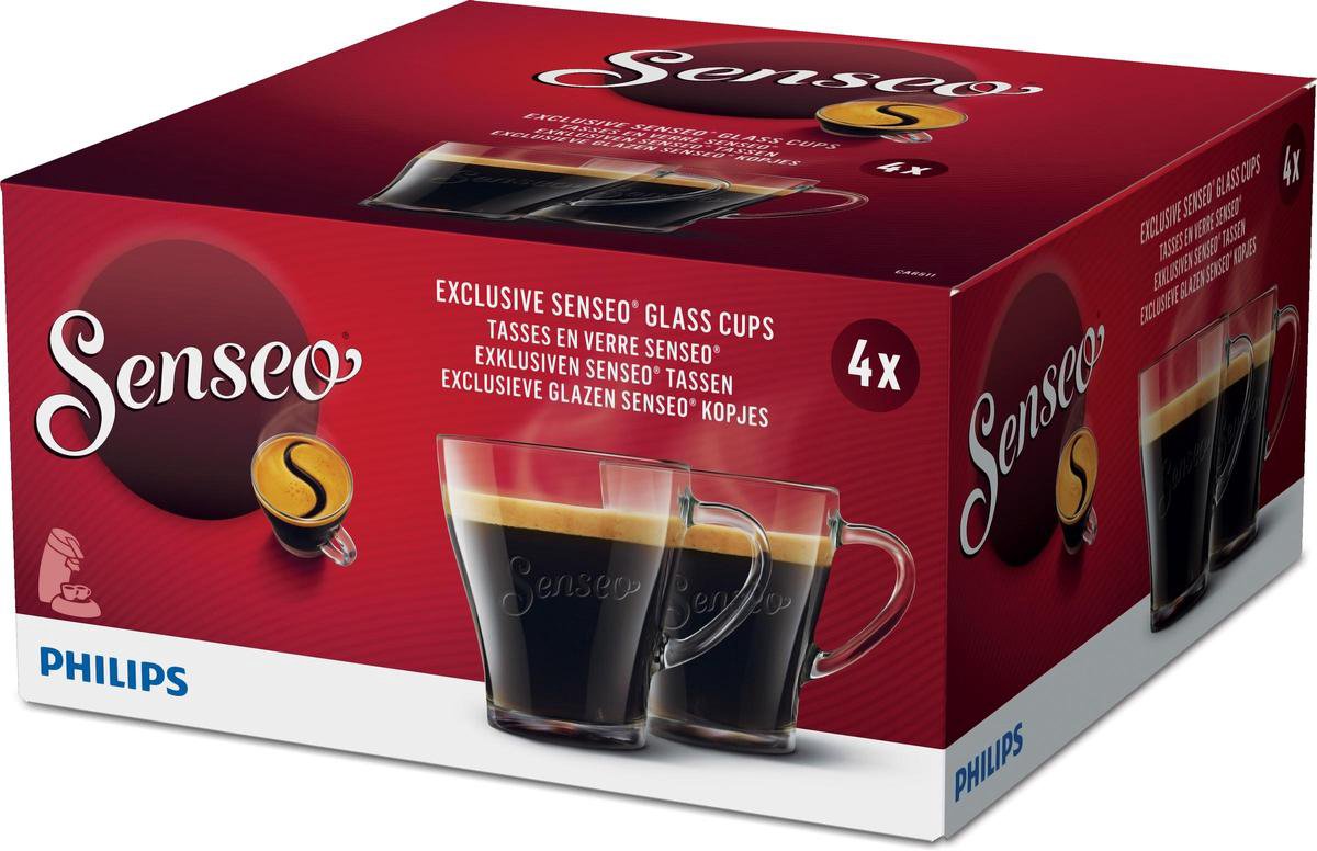 Philips Senseo CA6511/00 – Glazen koffiekopjes - 4 stuks bol.com