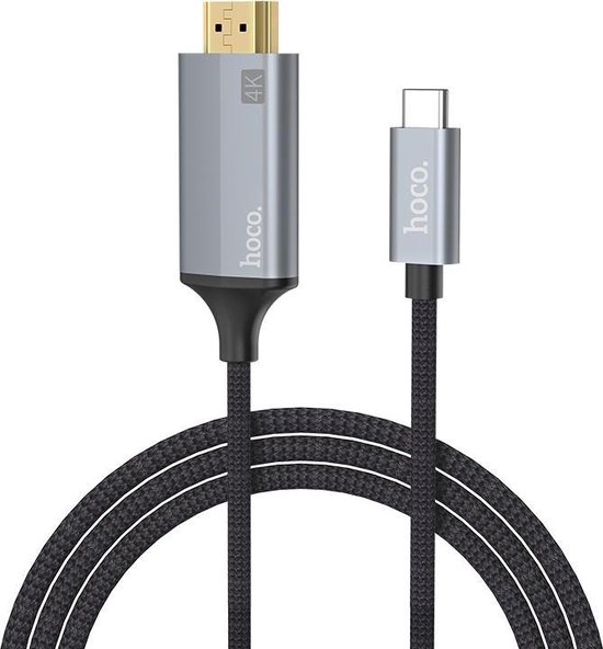Adaptateur USB-C Vers HDMI 4K 30Hz/60Hz - Câble En Alliage Aluminium 17 Cm, Marque Noocuxuekan