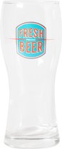 Durobor Fresh Beer Bierglas - 0.51 l - Met opdruk Blauw - 6 Stuks