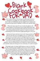 Blank Cookbook For Dad